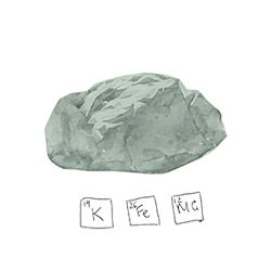 Green Clay Watercolor Illustration